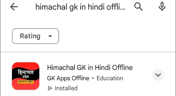 Himachal GK in Hindi offline app download करें