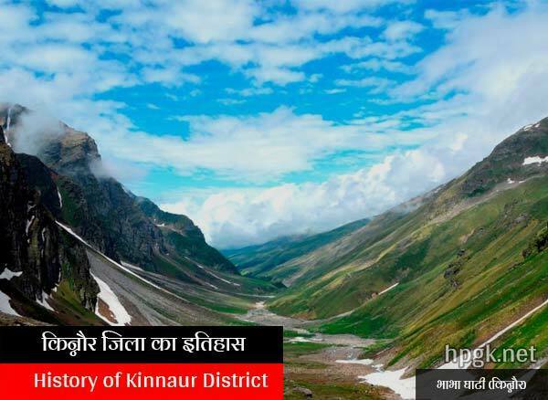 History of Kinnaur District in Hindi